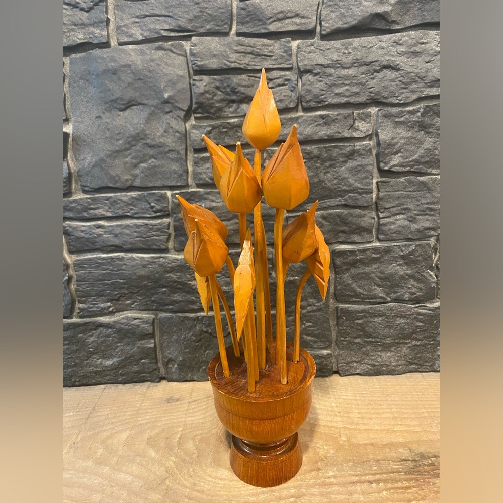 Stunning Teak Wood Floral Bouquet